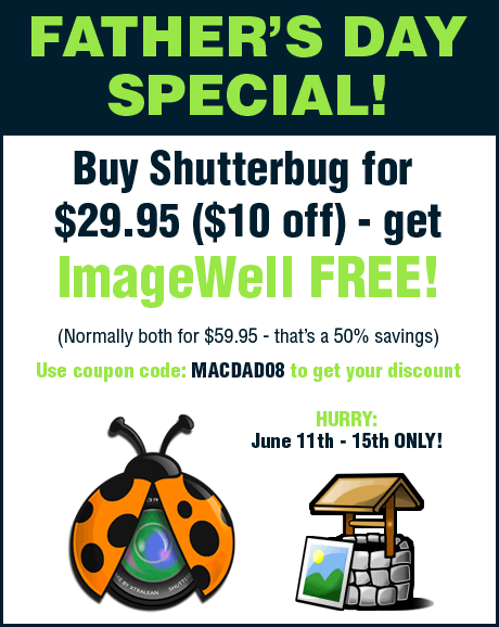 Buy Shutterbug, get ImageWell FREE