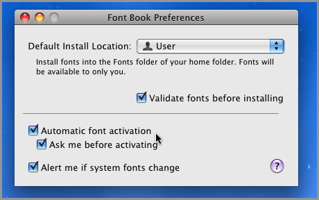 Font Book