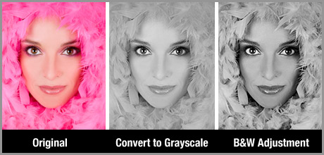 black and white photo conversion