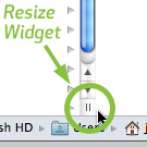 Mac OS X's Column View resize widget