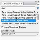 keyboard shortcuts